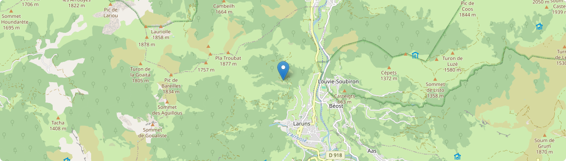 Louvie-Soubiron - Carte