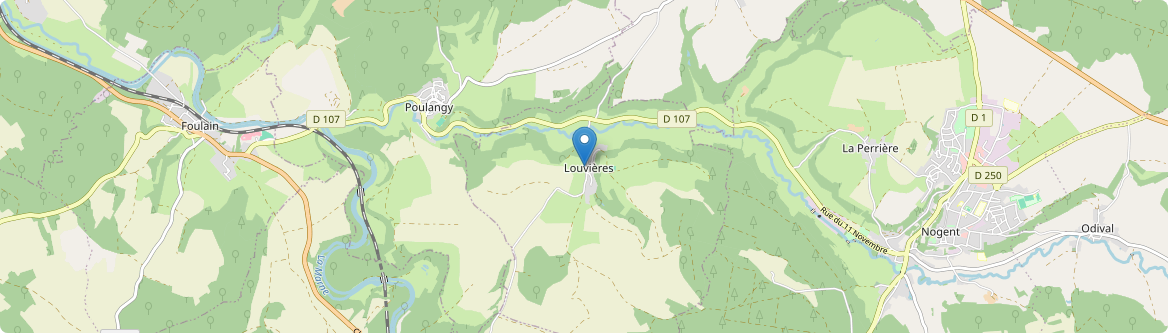Louvières - Carte