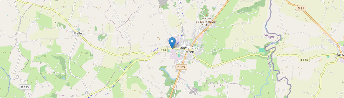 Louvigné-du-Désert - Carte