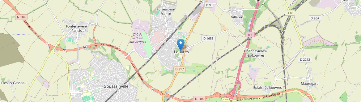 Louvres - Carte