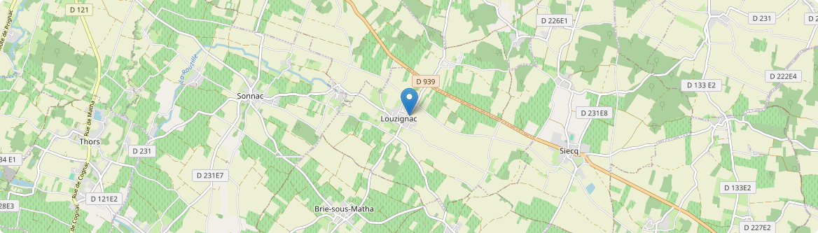 Louzignac - Carte