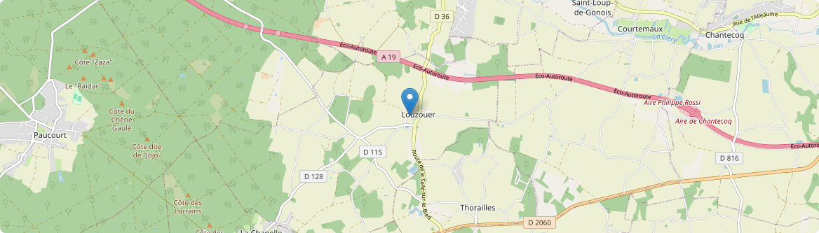 Louzouer - Carte