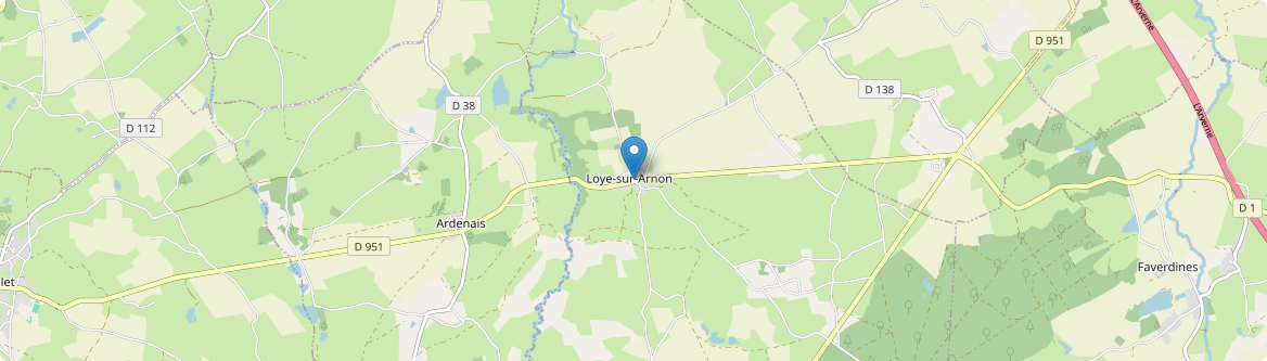 Loye-sur-Arnon - Carte