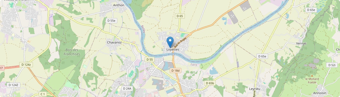 Loyettes - Carte