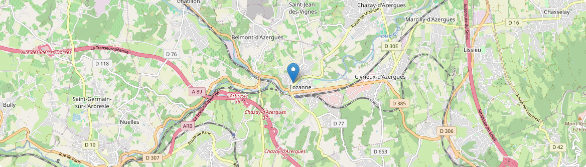Lozanne - Carte