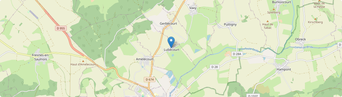 Lubécourt - Carte