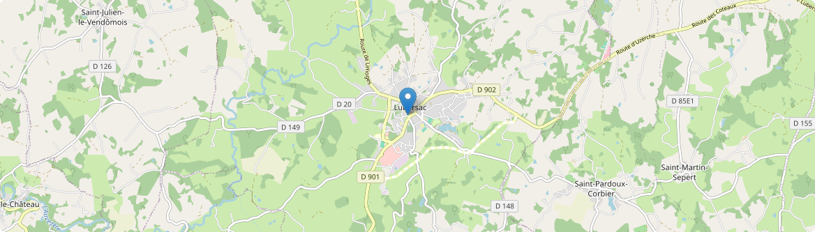 Lubersac - Carte