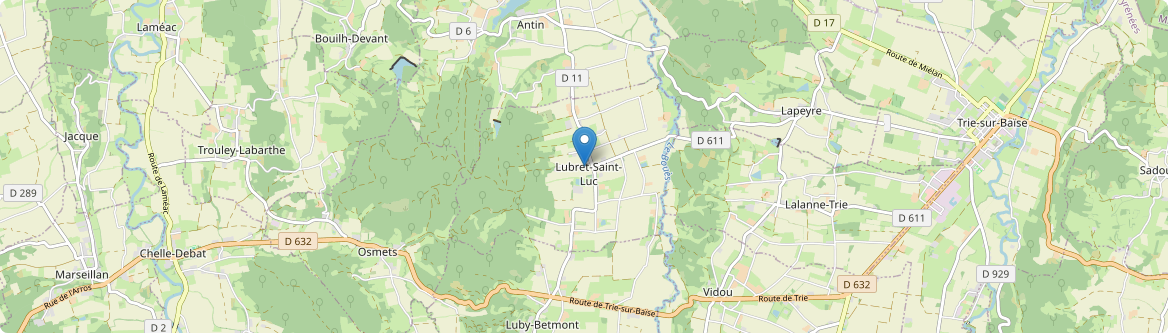 Lubret-Saint-Luc - Carte