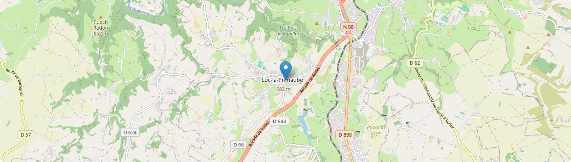 Luc-la-Primaube - Carte