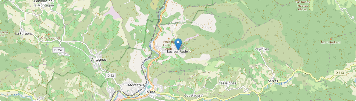 Luc-sur-Aude - Carte