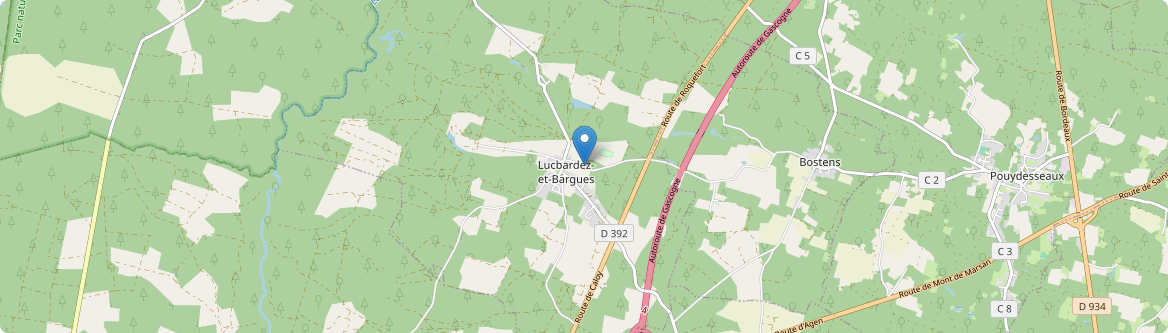 Lucbardez-et-Bargues - Carte