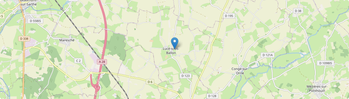 Lucé-sous-Ballon - Carte
