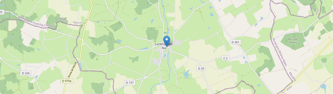 Lucenay-lès-Aix - Carte