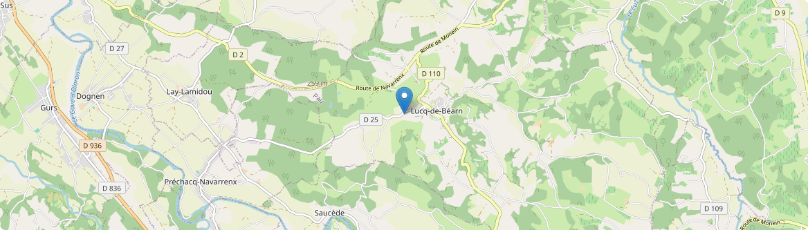 Lucq-de-Béarn - Carte