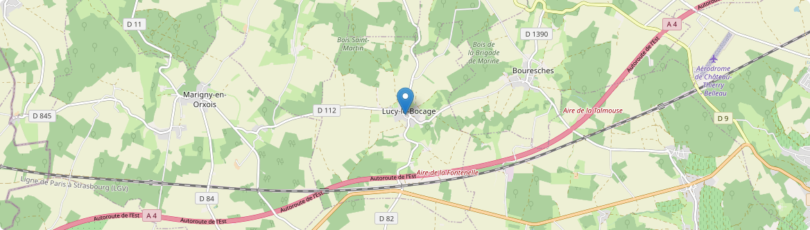 Lucy-le-Bocage - Carte