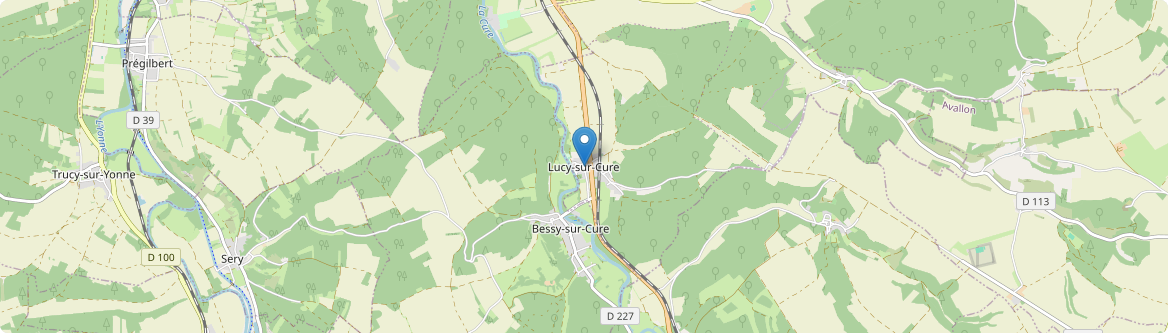 Lucy-sur-Cure - Carte