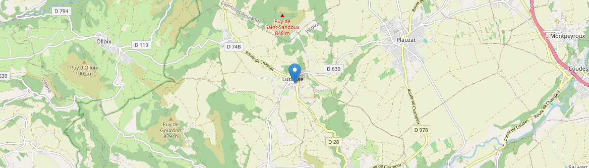 Ludesse - Carte