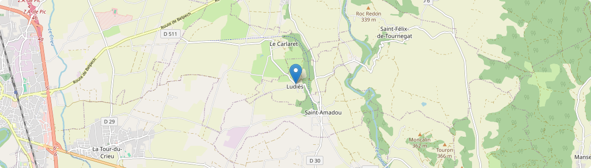 Ludiès - Carte
