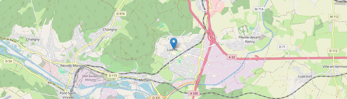Ludres - Carte