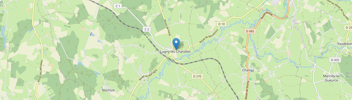 Lugny-lès-Charolles - Carte