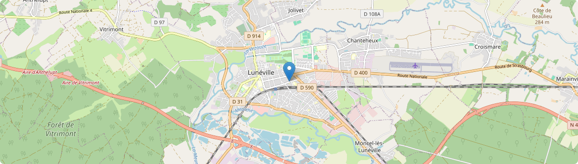 Lunéville - Carte