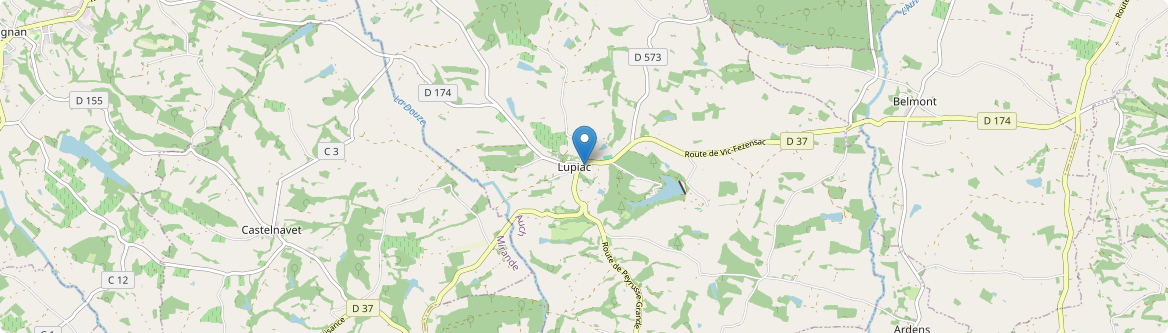 Lupiac - Carte