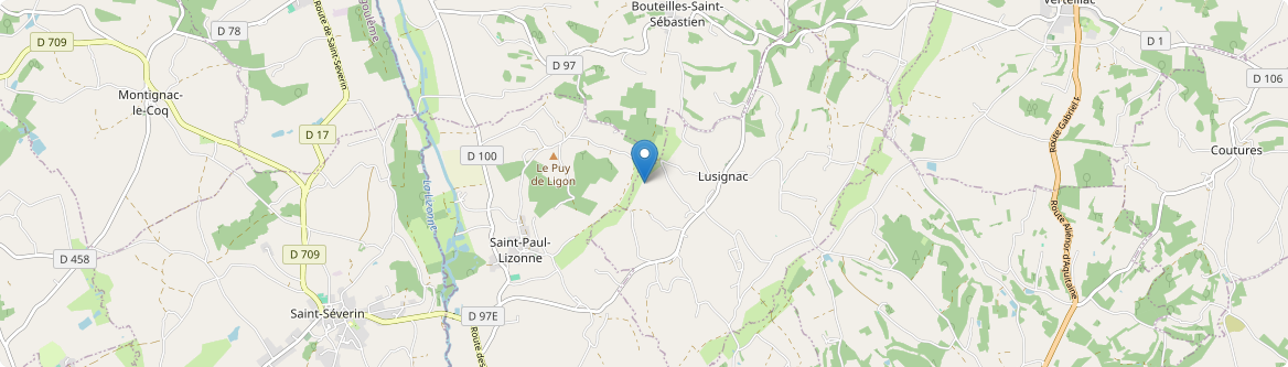 Lusignac - Carte
