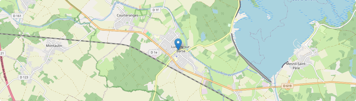 Lusigny-sur-Barse - Carte