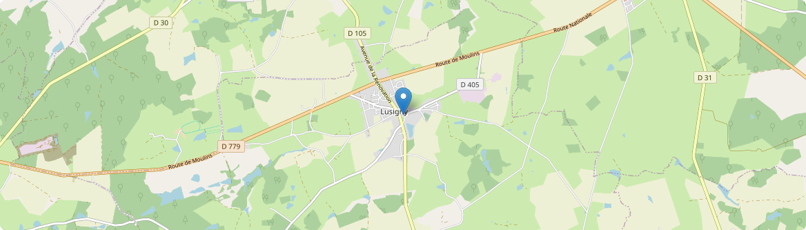 Lusigny - Carte