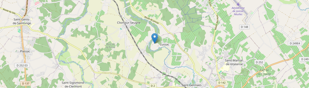 Lussac - Carte