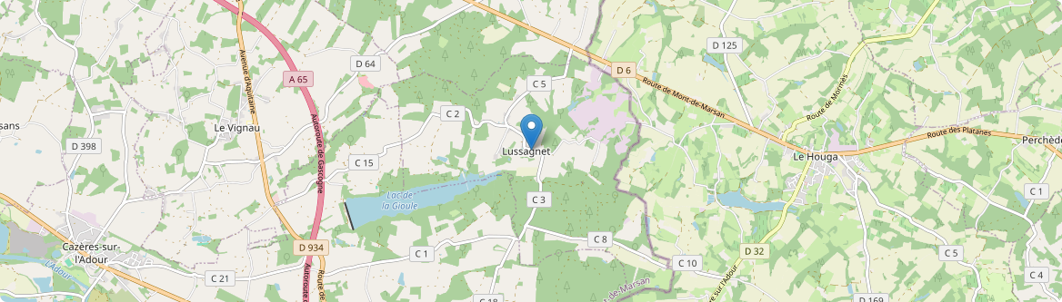 Lussagnet - Carte