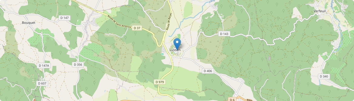 Lussan - Carte