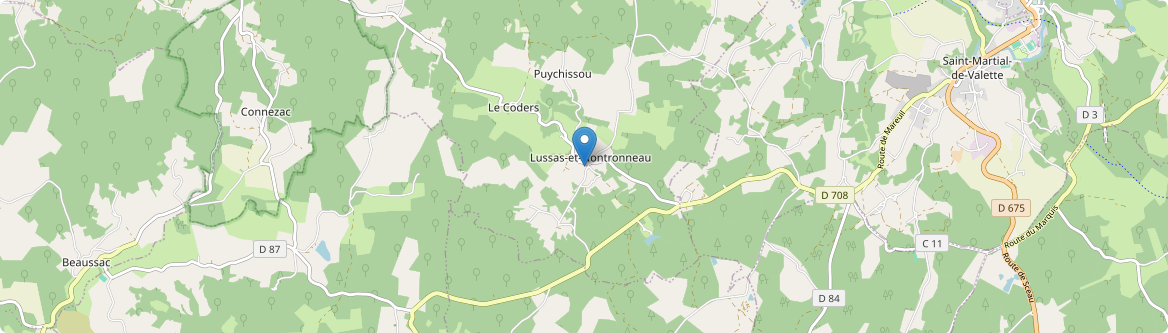 Lussas-et-Nontronneau - Carte