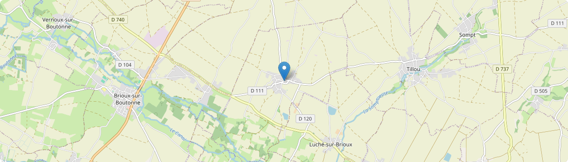 Lusseray - Carte
