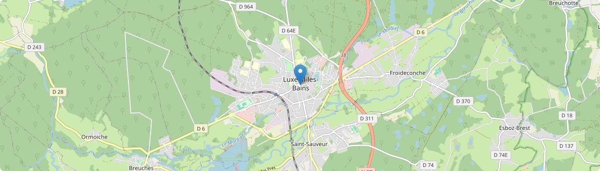 Luxeuil-les-Bains - Carte