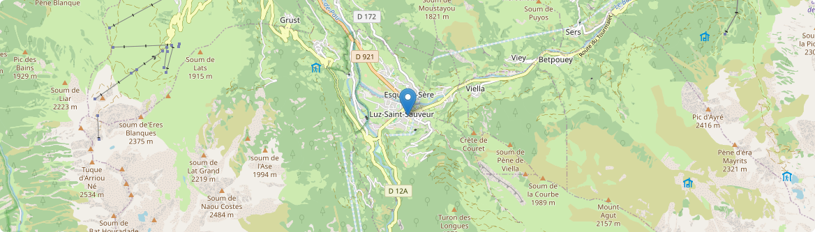 Luz-Saint-Sauveur - Carte