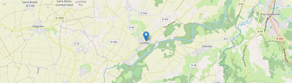 Luzillat - Carte