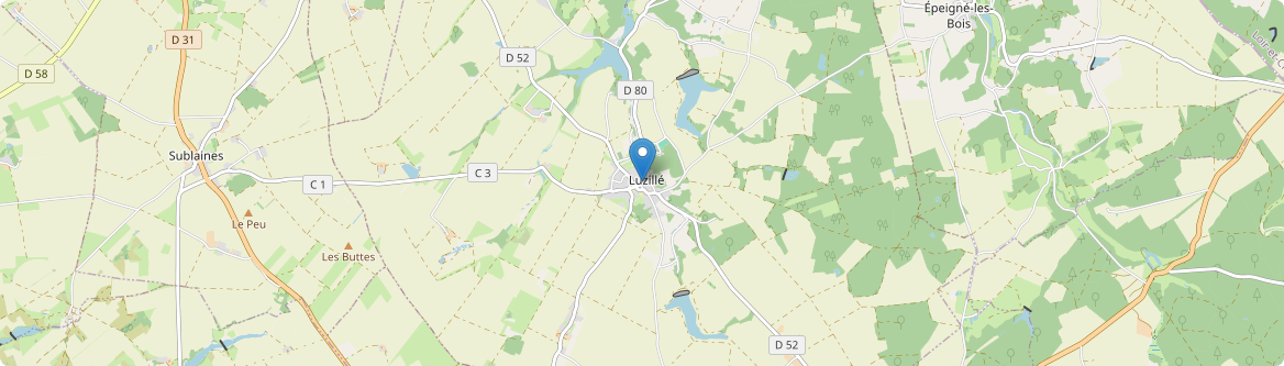 Luzillé - Carte