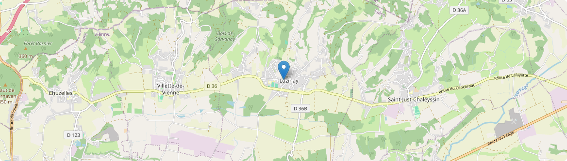 Luzinay - Carte
