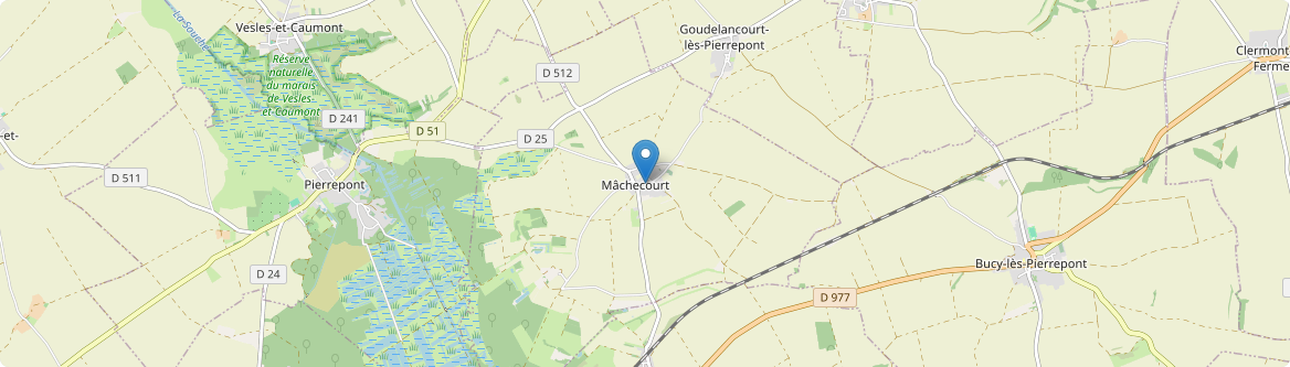 Mâchecourt - Carte