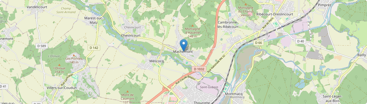 Machemont - Carte