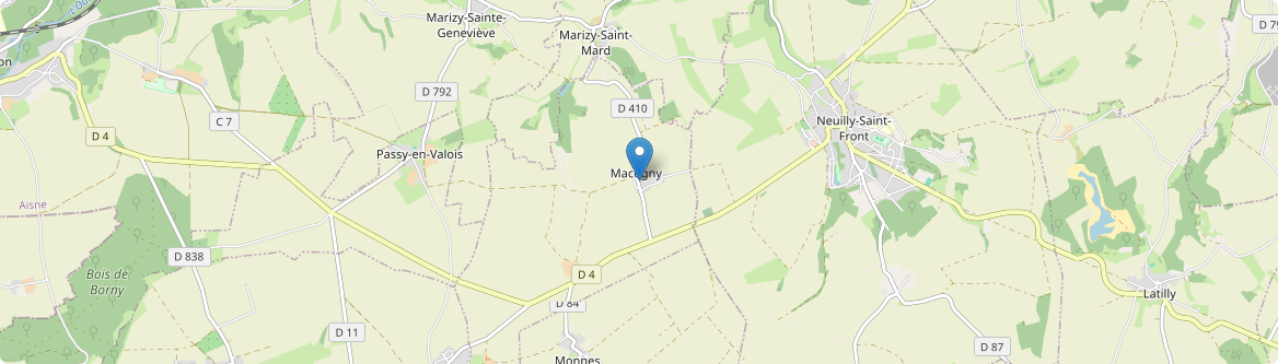 Macogny - Carte