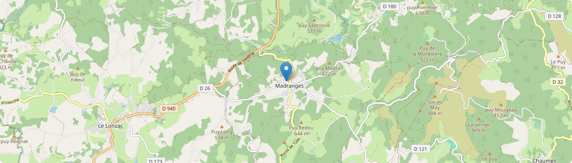 Madranges - Carte