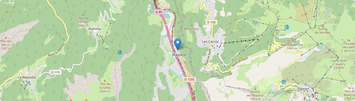 Magland - Carte