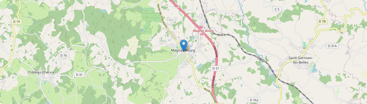 Magnac-Bourg - Carte