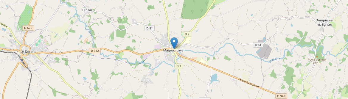 Magnac-Laval - Carte