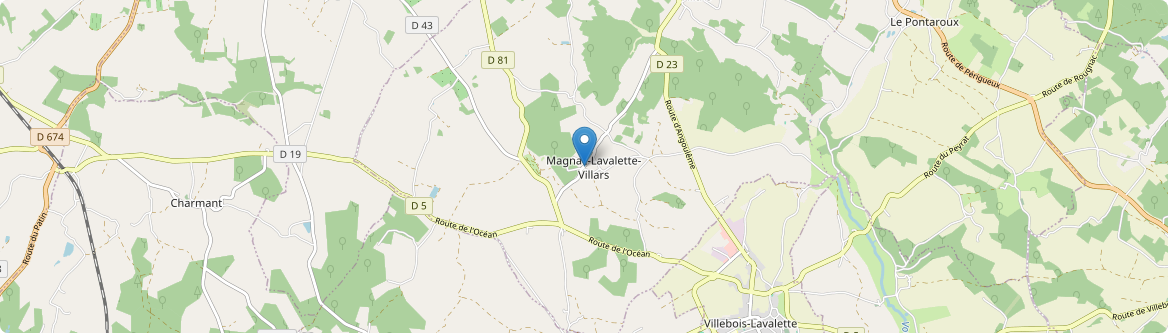 Magnac-Lavalette-Villars - Carte