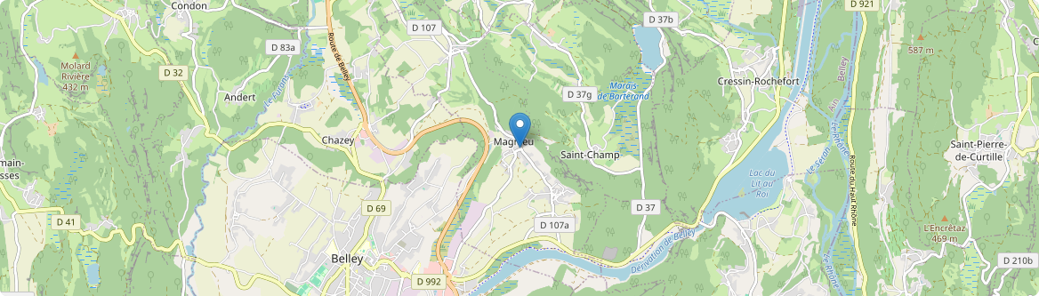 Magnieu - Carte
