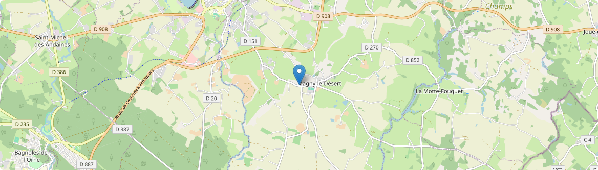 Magny-le-Désert - Carte
