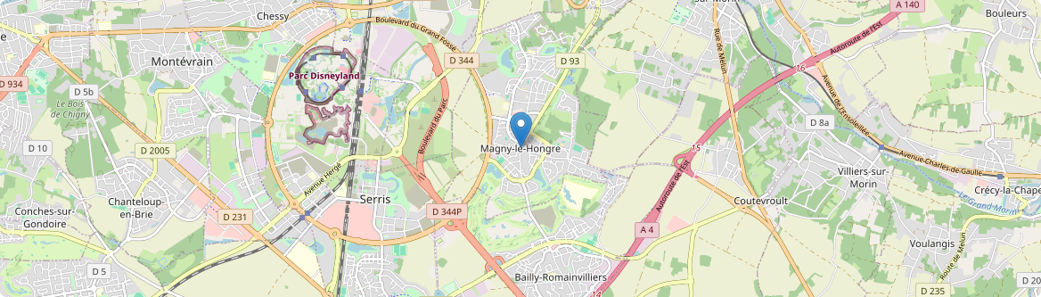 Magny-le-Hongre - Carte